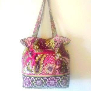 Vera Bradley very berry paisley large tote bag